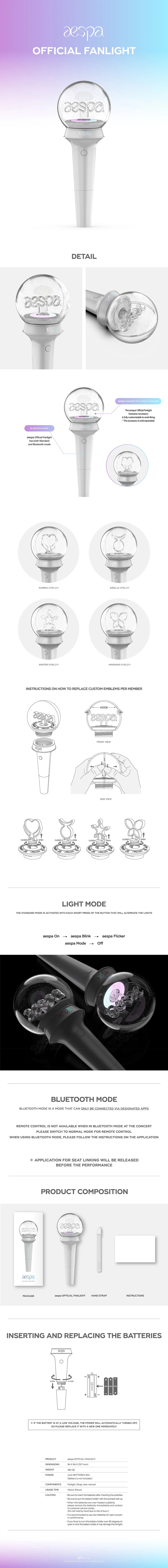 aespa Official Fanlight (Lightstick)