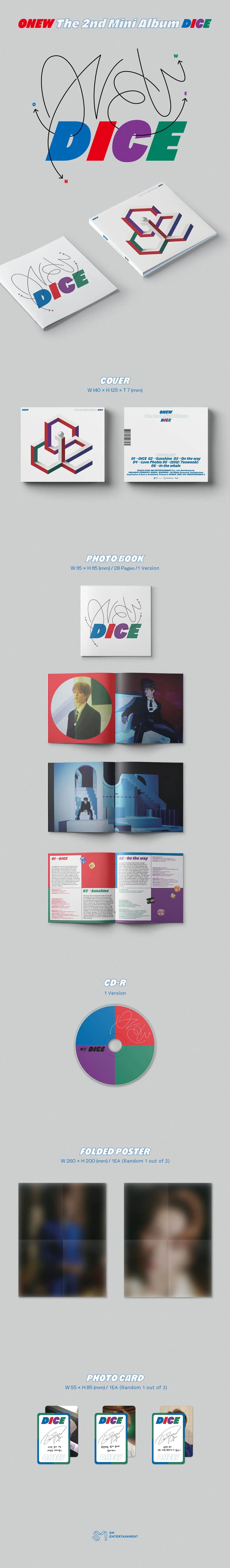 ONEW The 2nd Mini Album ‘DICE’ (Digipack Ver.)