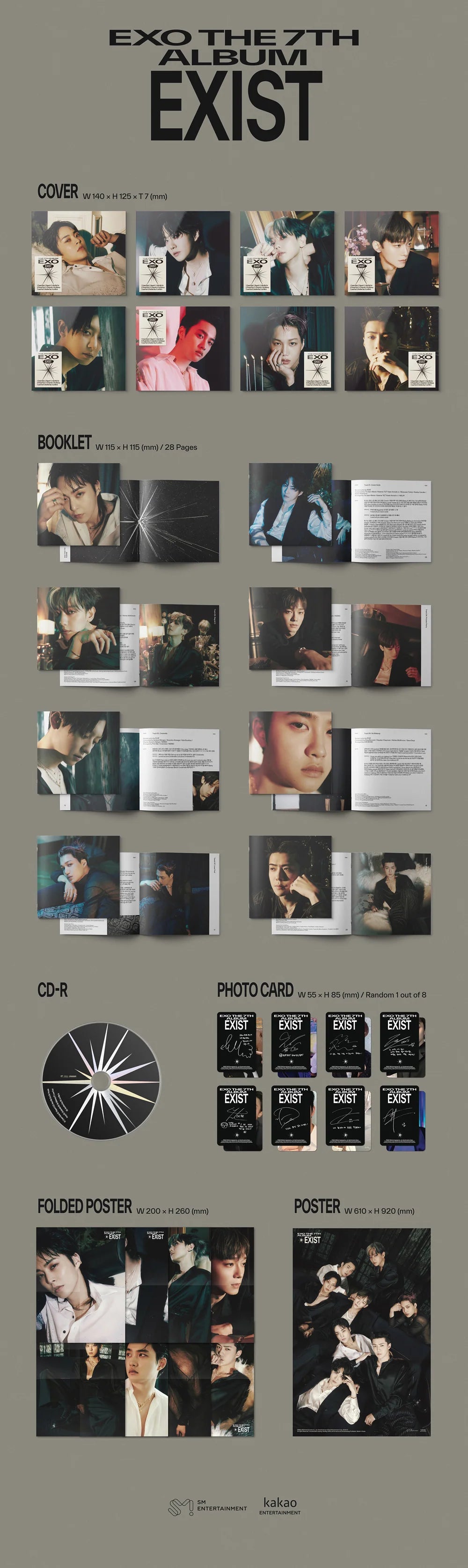 EXO THE 7TH ALBUM 'EXIST' (DIGIPACK VER.) - RANDOM