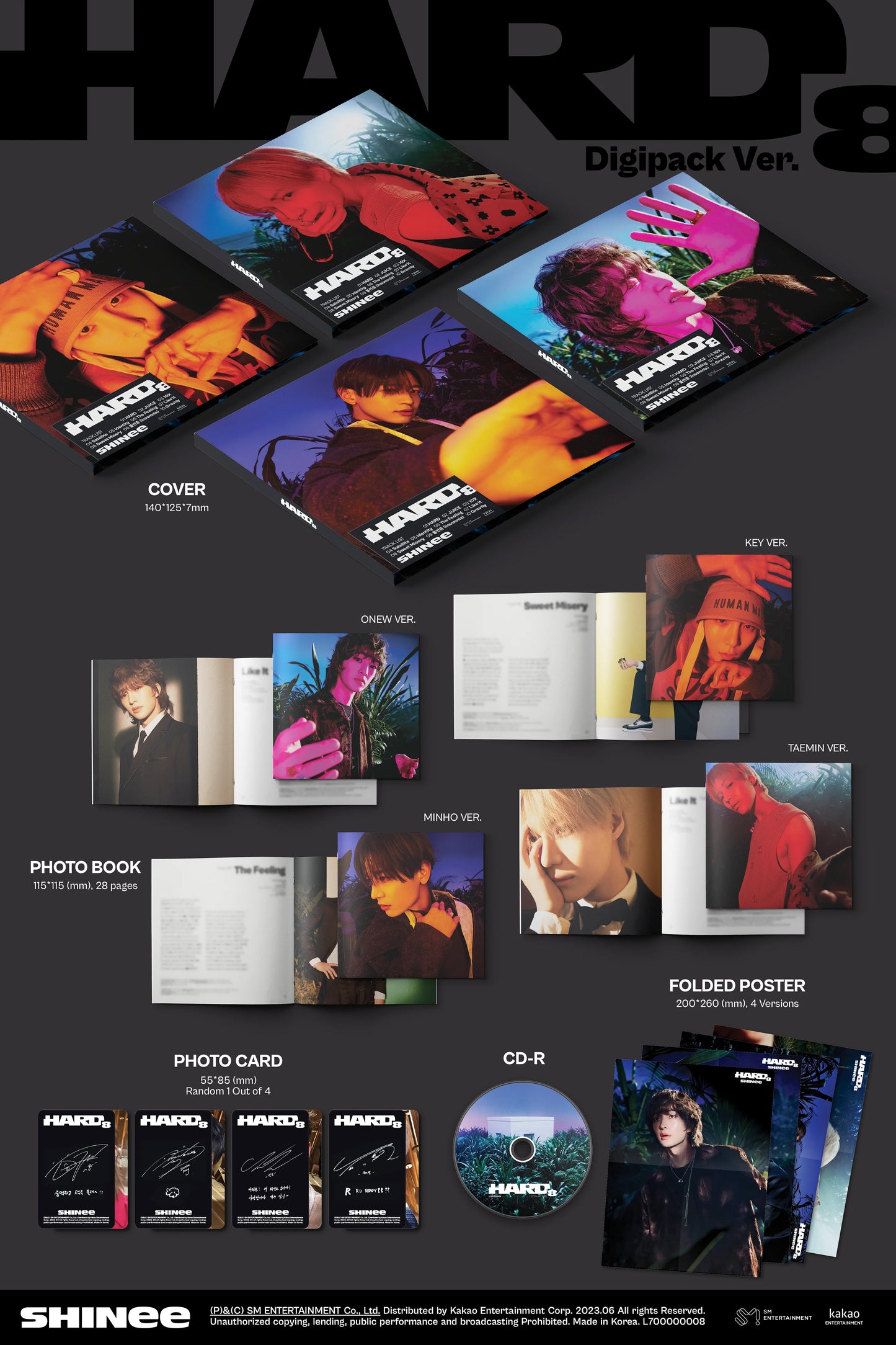 SHINee The 8th Album ‘HARD’ (Digipack Ver.)