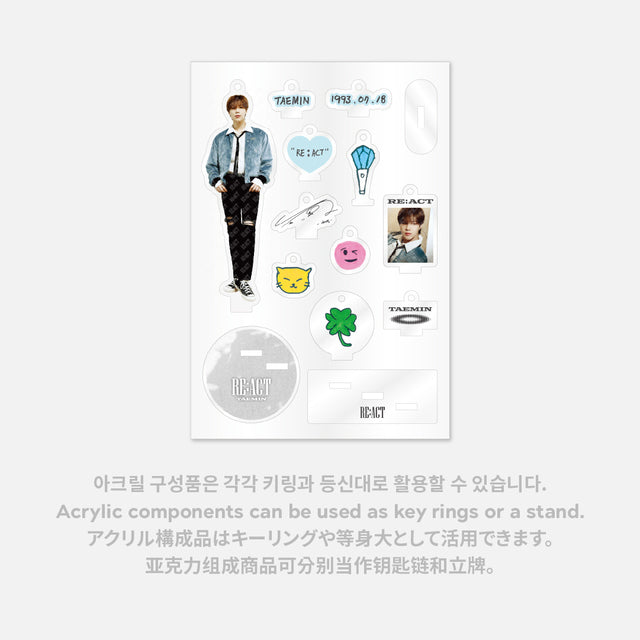 [PREORDER] 2023 TAEMIN FANMEET ‘RE : ACT’ ACRYLIC STAND SET