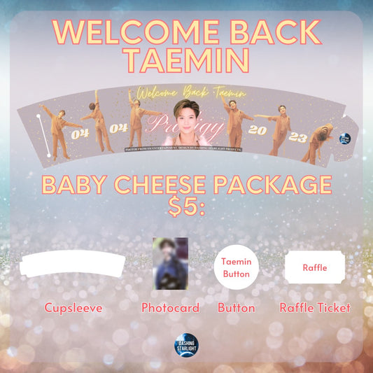 Welcome Back Taemin Baby Cheese Package